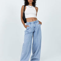 Bakali Wide Leg Jeans Light Wash