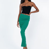 Oscar Maxi Skirt Forest Green
