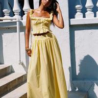 Valerio Maxi Skirt Yellow