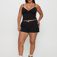 Slow Start Jersey Sleep Short Black Curve
