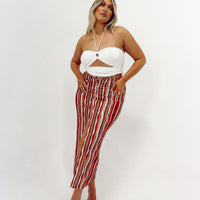 Molly Retro Stripe Midi Skirt Multi