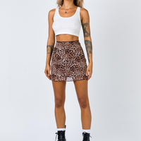 Vinay Mini Skirt Leopard