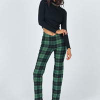 Zara Pant Green Check