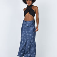 Miller Midi Skirt Blue