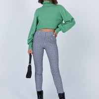 Iggy Gingham Pants Black/White