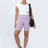 Motel Cycle Short Ditsy Rose Lilac