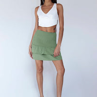 Lillie Mini Skirt Green