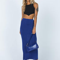 Harriette Maxi Skirt Blue