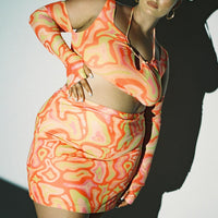 Balanced Mini Skirt Multi Curve