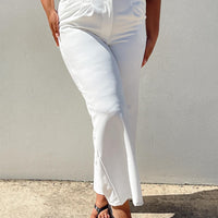 Archer Pants White Curve