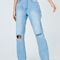 Fairmount Straight Leg Jean Light Wash Denim