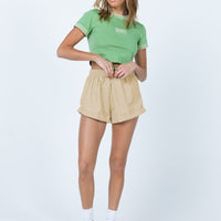 Beach House Cord Shorts Beige