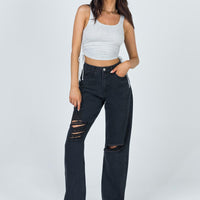 Fraya High Rise Boyfriend Jeans Denim