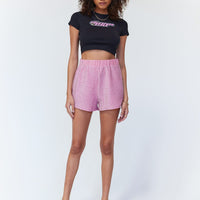 Sarah Lurex Shorts Pink