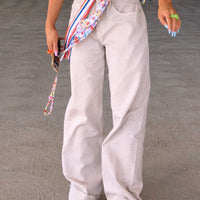 Cheerful Denim Jeans Cream