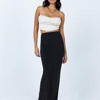 Harriette Maxi Skirt Black