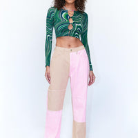 Kaisha Denim Jeans Pink
