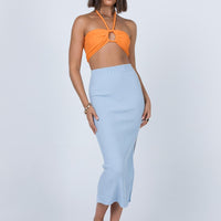 Tanna Midi Skirt Blue