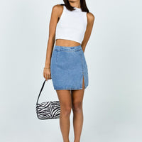 The Lola Mini Skirt Denim
