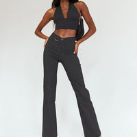 Billie D Ring Pants Black