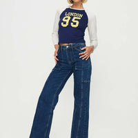 Chad Cargo Jeans Dark Wash Denim