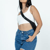 The Lara Denim Shorts Dark Wash Denim