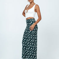 Knox Maxi Skirt Black Floral