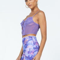 Pattie Mesh Mini Skirt