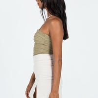 The Lola Mini Skirt Oatmeal