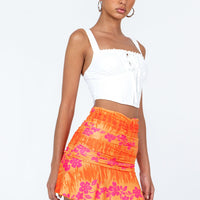 Amelia Mini Skirt Orange