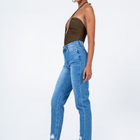 Abarca Straight Leg Denim Jeans