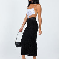 August Midi Skirt Black