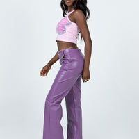 Ashlea PU Pants Purple