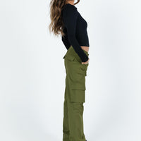 Mawson Bootleg Cargo Pant Green