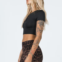 Lidya Ultra Micro Mini Skirt Leopard