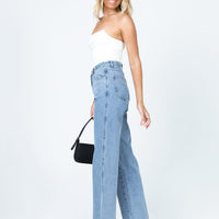 Arlington High Rise Straight Leg Jeans Denim