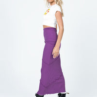 Oscar Maxi Skirt Dark Purple
