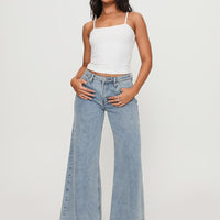 Toby Low Rise Baggy Jeans Light Wash