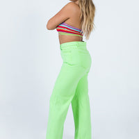 Denver Denim Jeans Lime Green