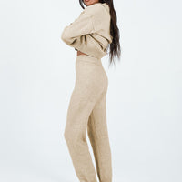 Waite Knit Pants Beige