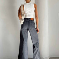 Dream Big Wide Leg Flare Jeans Denim