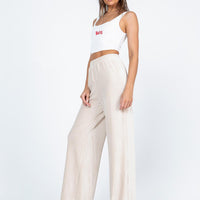 Motel Obeli Trouser Rib Cream