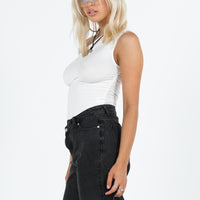 Xena Long Denim Shorts Black