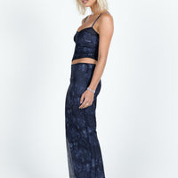Buttercup Maxi Skirt Blue