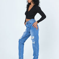 Lisbon Ripped Denim Jeans