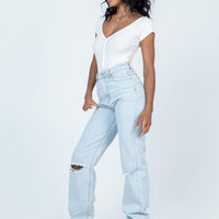 Bertie High Rise Wide Leg Jean