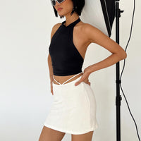 Maisie Mini Skirt White