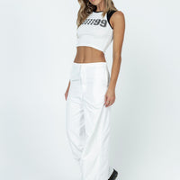 Austin Parachute Pants White