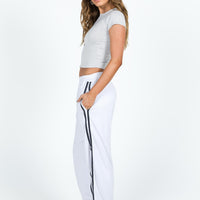 Coze Wide Leg Pants White