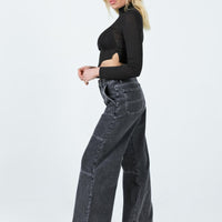 Carlia Mid Rise Jeans Grey